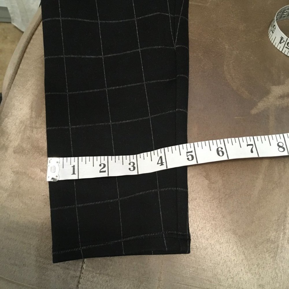 NWOT Ann Taylor LOFT Ponte Leggings Block Plaid - Picture 7 of 7